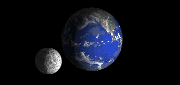 terra e luna in movimento
